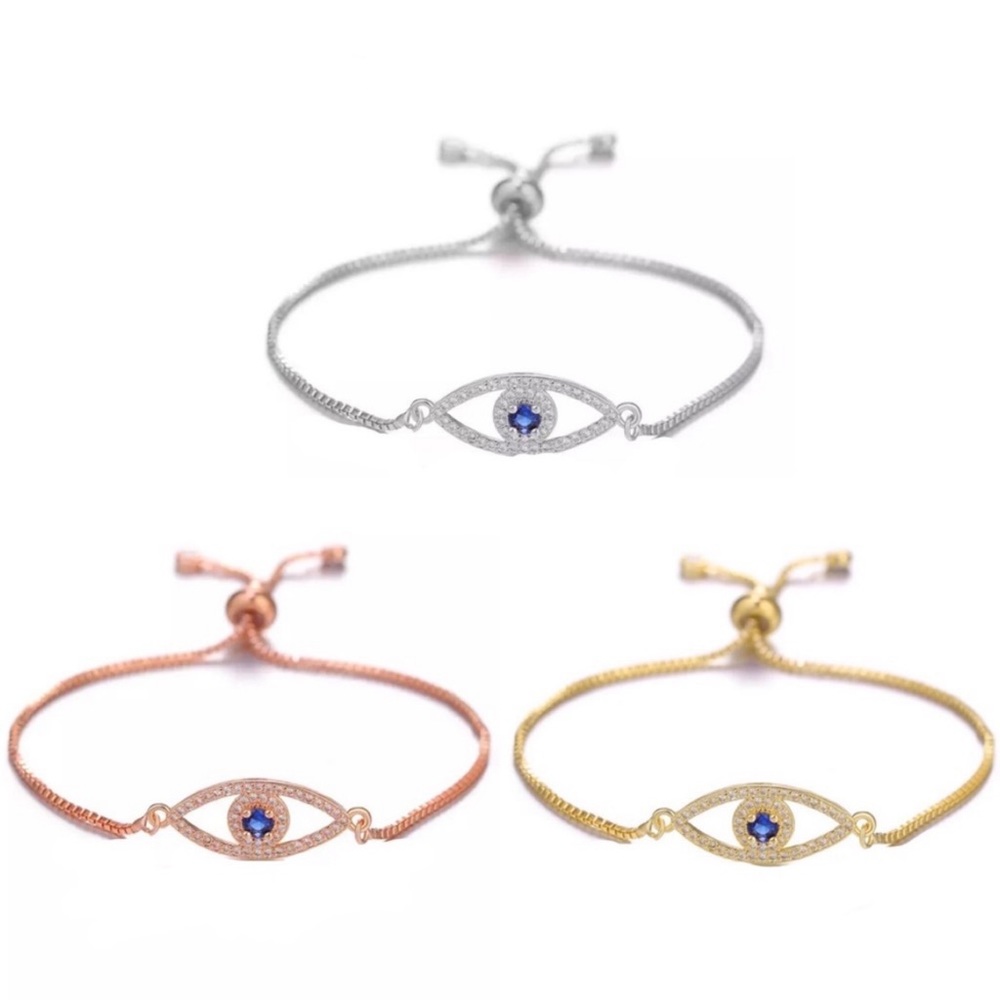 Crystal Evil Eye Bracelet